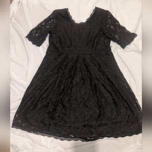 Women's Motherhood Black lace dress L